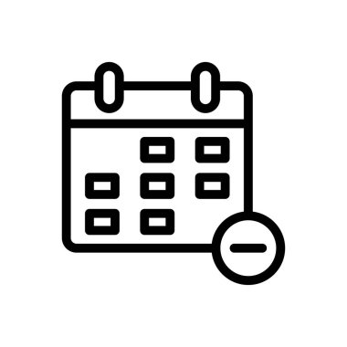 tarih vektörü ince çizgi simgesi