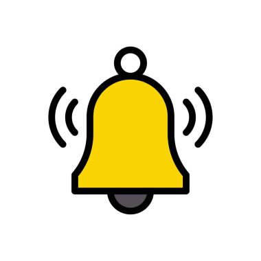 Uyarı vektörü düz renk simgesi