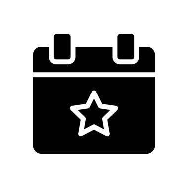 tarih vektörü simgesi düz simgesi