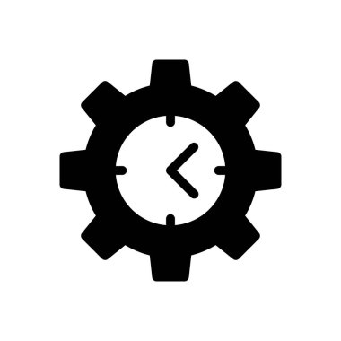 yönetim vektörü simgesi düz simgesi