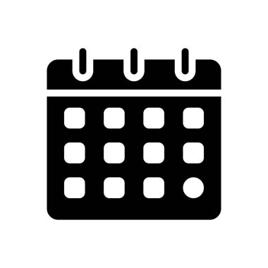 tarih vektörü simgesi düz simgesi