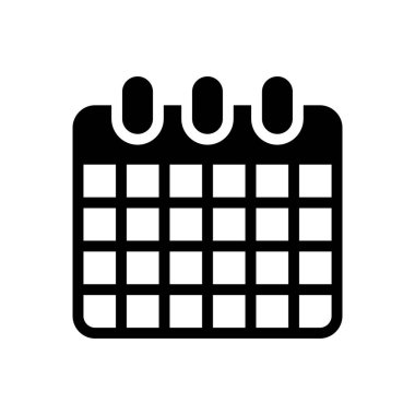 tarih vektörü simgesi düz simgesi