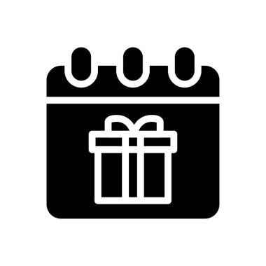 takvim vektörü düz simgesi