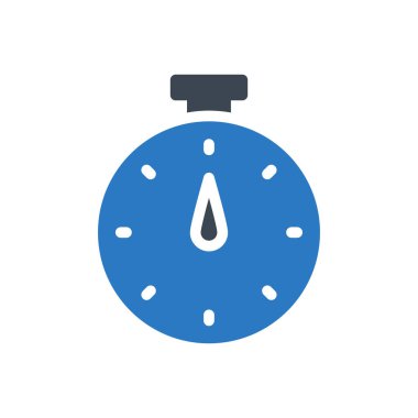 Kronometre vektör renk simgesi