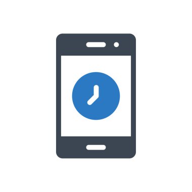 zaman vektör renk simgesi