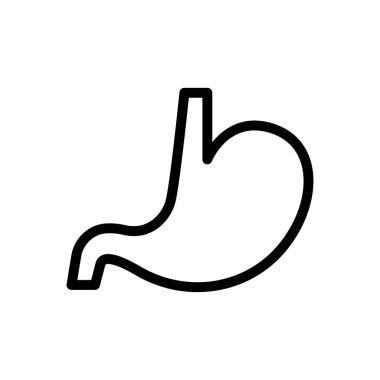 sindirim vektörü ince çizgi simgesi