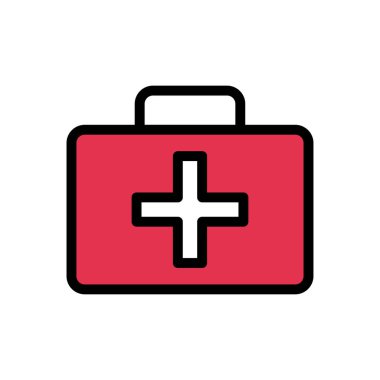 yardım vektörü düz renk simgesi