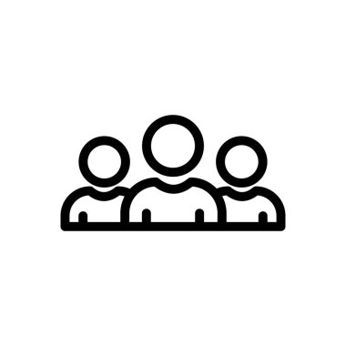 takım vektör ince çizgi simgesi