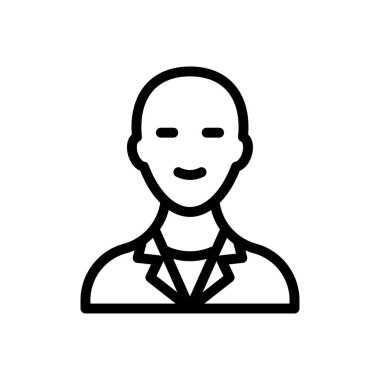 çalışan vektör ince çizgi simgesi