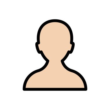 kullanıcı vektörü düz renk simgesi