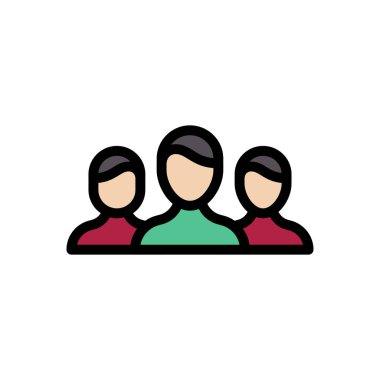 takım vektörü düz renk simgesi