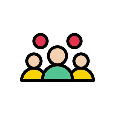 takım vektörü düz renk simgesi