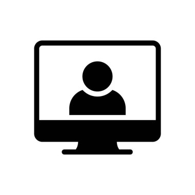 profil vektörü düz simgesi