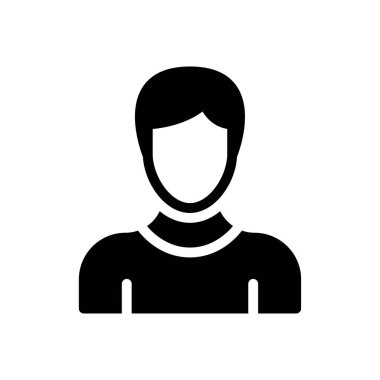 profil vektörü düz simgesi