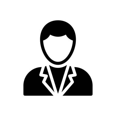 profil vektörü düz simgesi