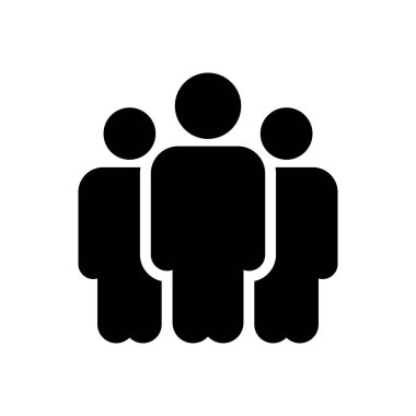 grup vektör simgesi düz simge