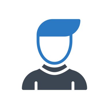 erkek vektör renk simgesi