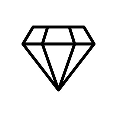 Taş vektör ince çizgi simgesi