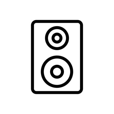 hoparlör vektörü ince çizgi simgesi