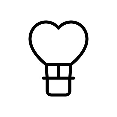 ampul vektörü ince çizgi simgesi