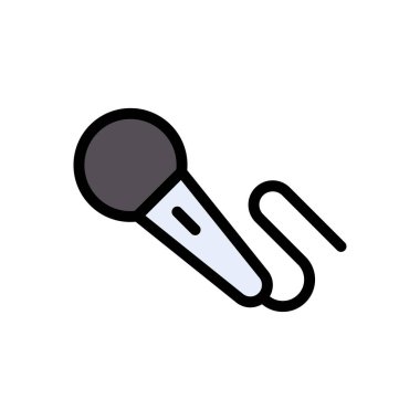 hoparlör vektörü düz renk simgesi