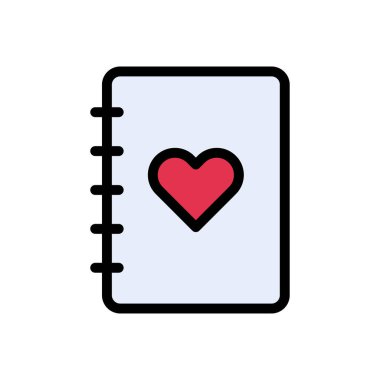 Günlük vektör düz renk simgesi