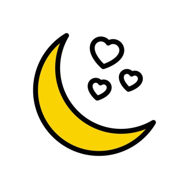 kalp vektörü düz renk simgesi