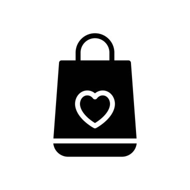 Alışveriş vektörü simgesi düz simgesi