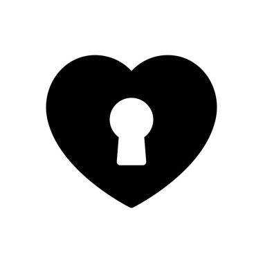 vektör düz simgesini kilitle