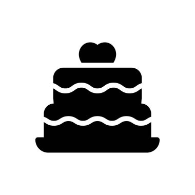 doğum günü vektörü düz simgesi