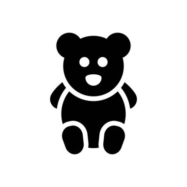 ayı vektör düz simgesi