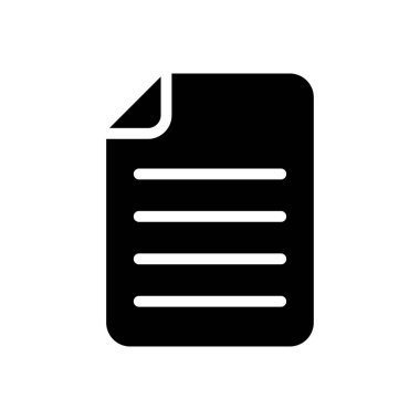 belge vektörü düz simge