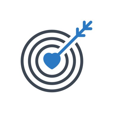 hedef vektör renk simgesi