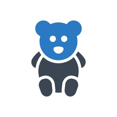 Ayı vektör renk simgesi