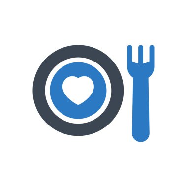 yiyecek vektörü renk simgesi