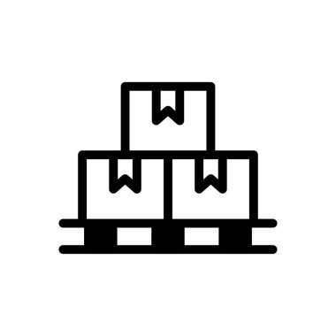 kutu vektörü ince çizgi simgesi