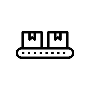 karton vektör ince çizgi simgesi