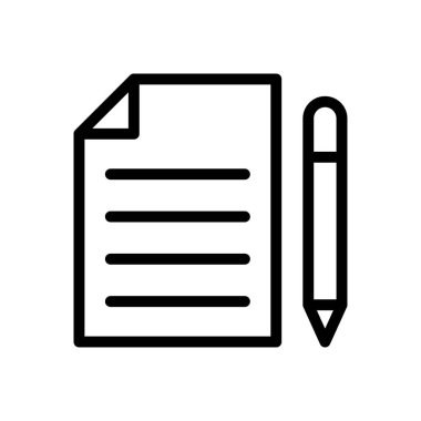 vektör ince çizgi simgesi yaz