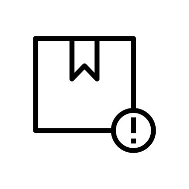 kutu vektörü ince çizgi simgesi