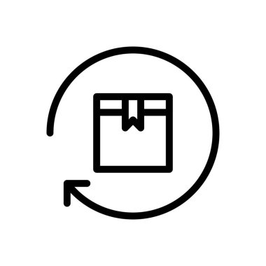 dağıtım vektörü ince çizgi simgesi