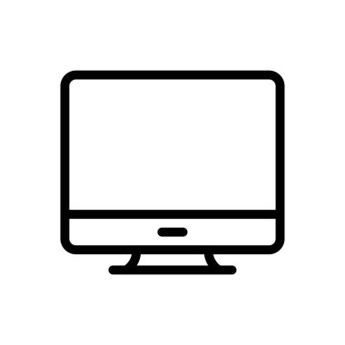 ekran vektörü ince çizgi simgesi