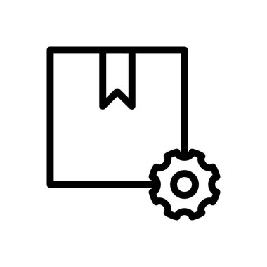 parsel vektör ince çizgi simgesi