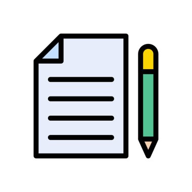 vektör düz renk simgesi yaz