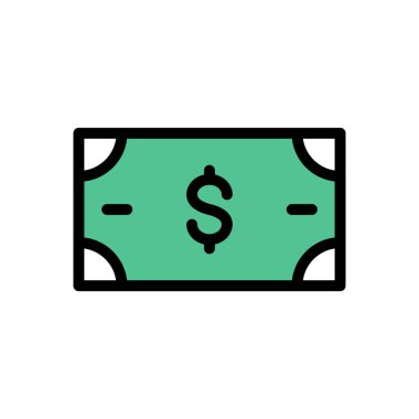 para vektörü düz renk simgesi