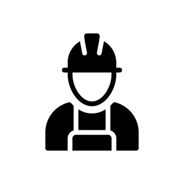işçi vektör simgesi düz simge