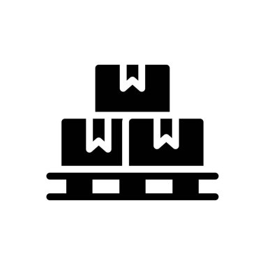 kutu vektör düz simgesi