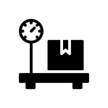 ağırlık vektör düz simge