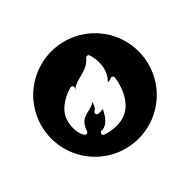 alev vektörü simgesi düz simge