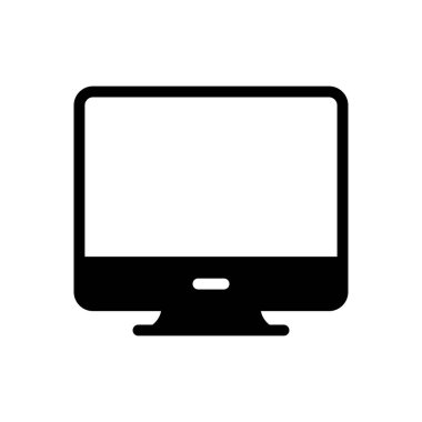 ekran vektörü düz simgesi
