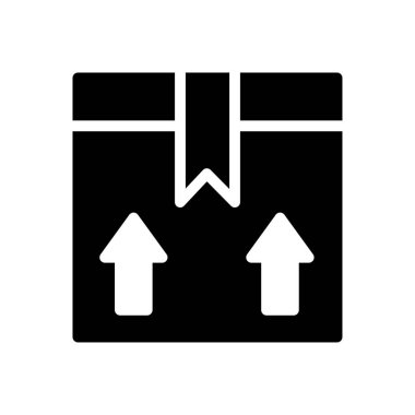 karton vektör düz simge